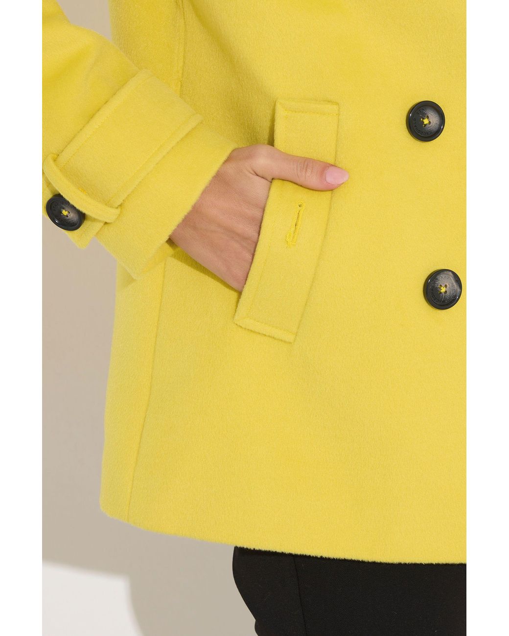 Star by Julien MacDonald Black Button Through Coat