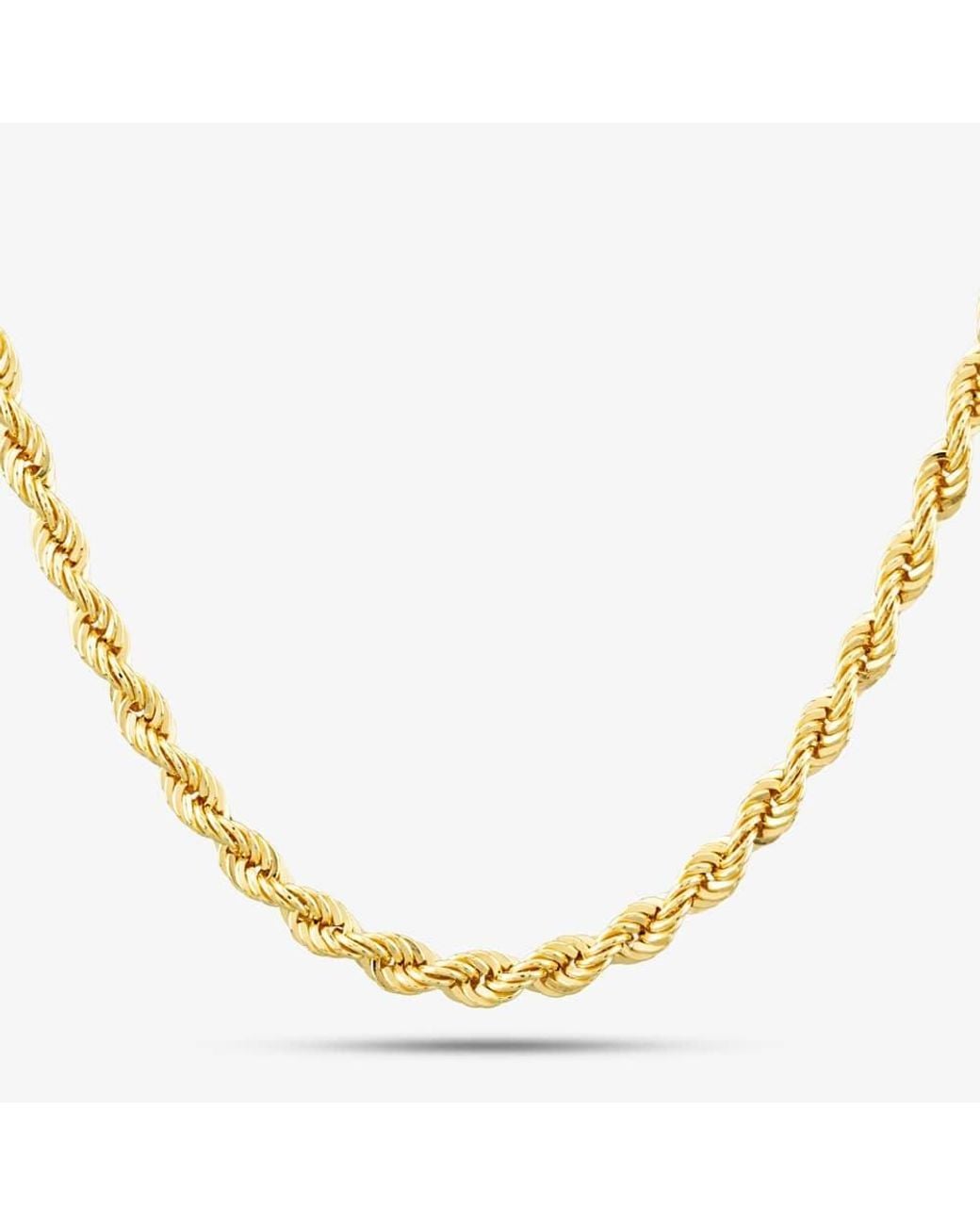 T.H.Baker Metallic 9Ct 18 Inch Rope Chain Cul085-18