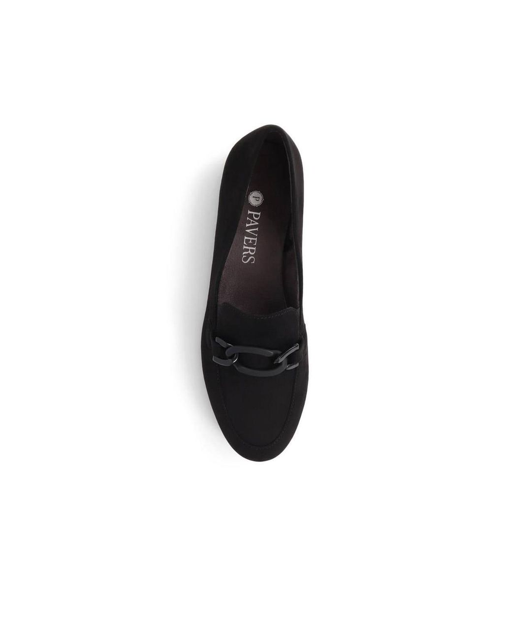 Pavers Black Smart Slip On Loafers