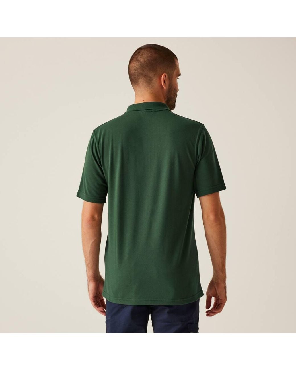 Regatta Green Pro 65/35 Short Sleeved Polo for men