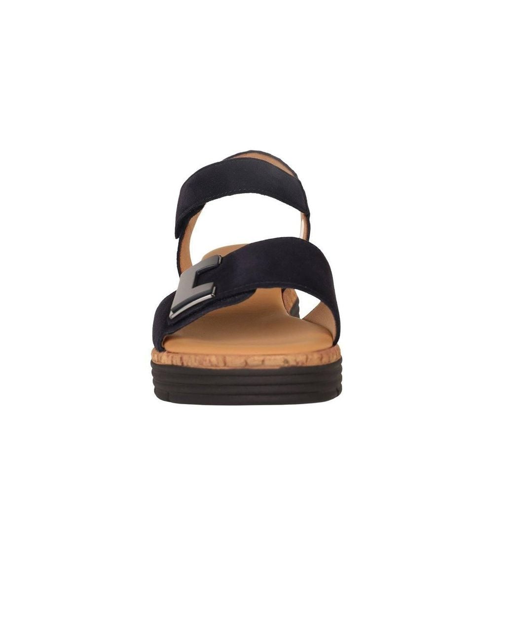 Gabor Black 'Shout' Wedge Heel Sandals