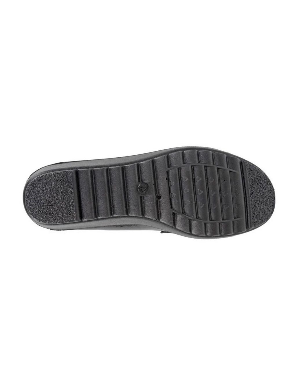 Boulevard Black Gloss Patent Pu Saddle Trim Wedge