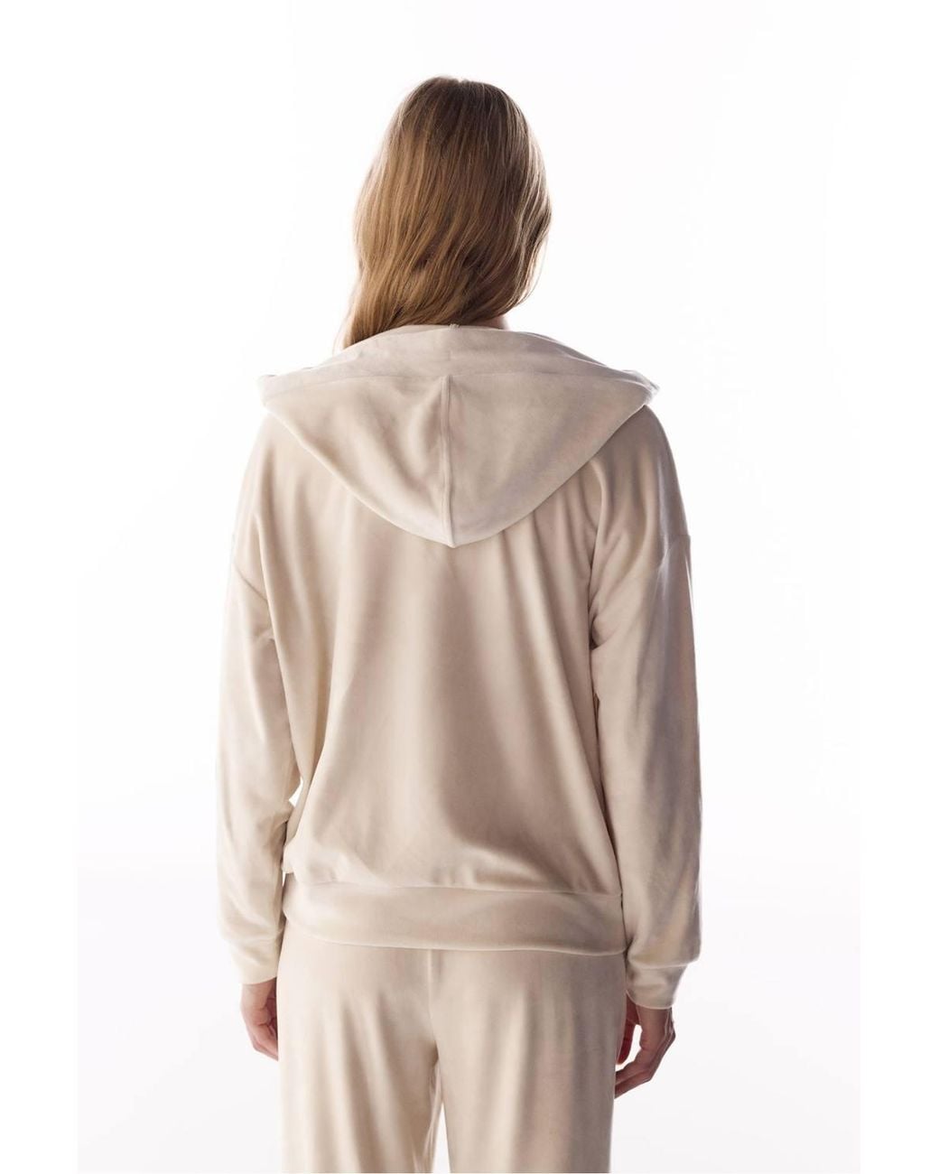 Penti Natural Soft Velvet V-Neck Long Sleeve Sweatshirt