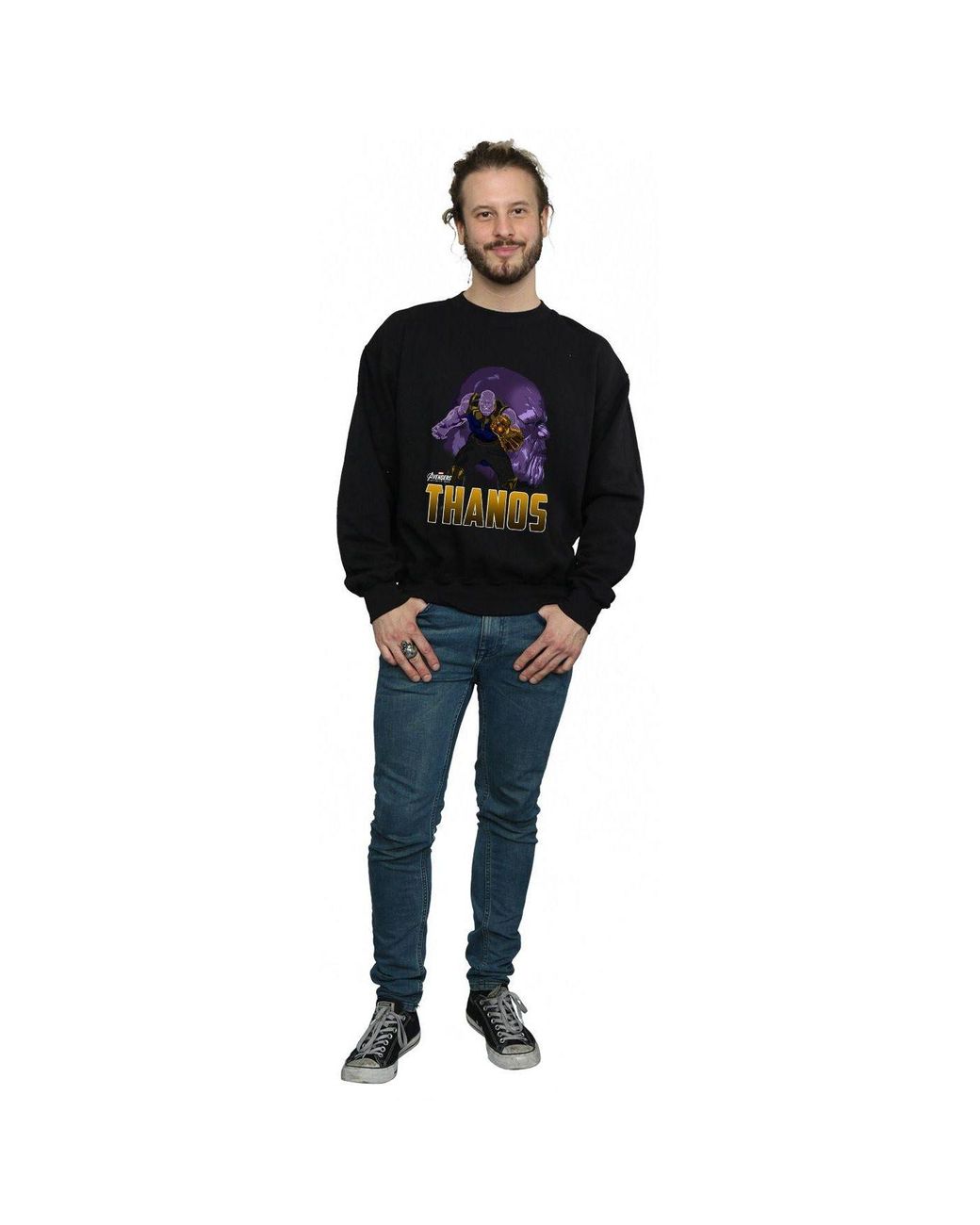 Marvel Black Avengers Infinity War Thanos Character Sweatshirt for men