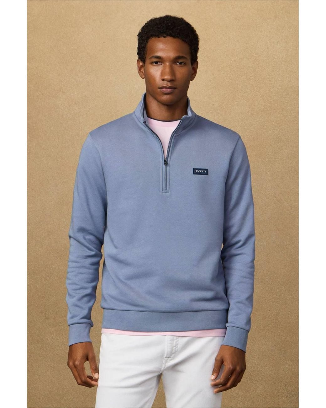 Hackett Blue Heritage Badge Sweatshirt for men