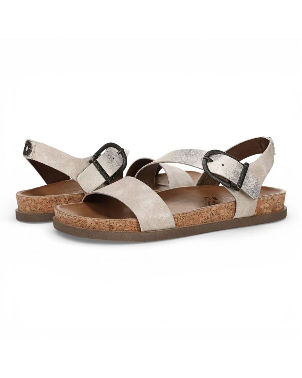 TruClothing Brown Cloud Footbed Strappy Flat Sandals