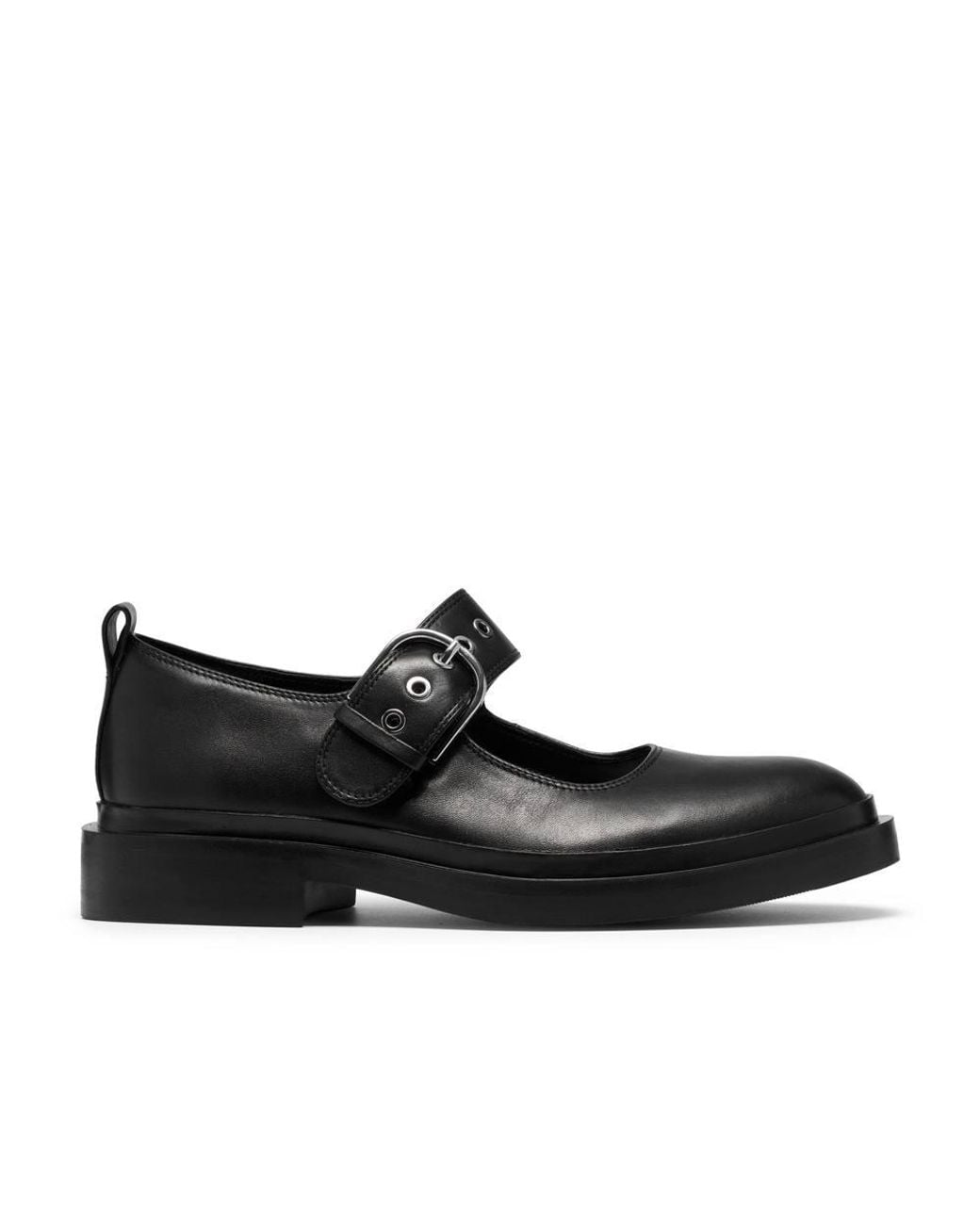 Clarks Black Previa Bar Leather Mary Jane