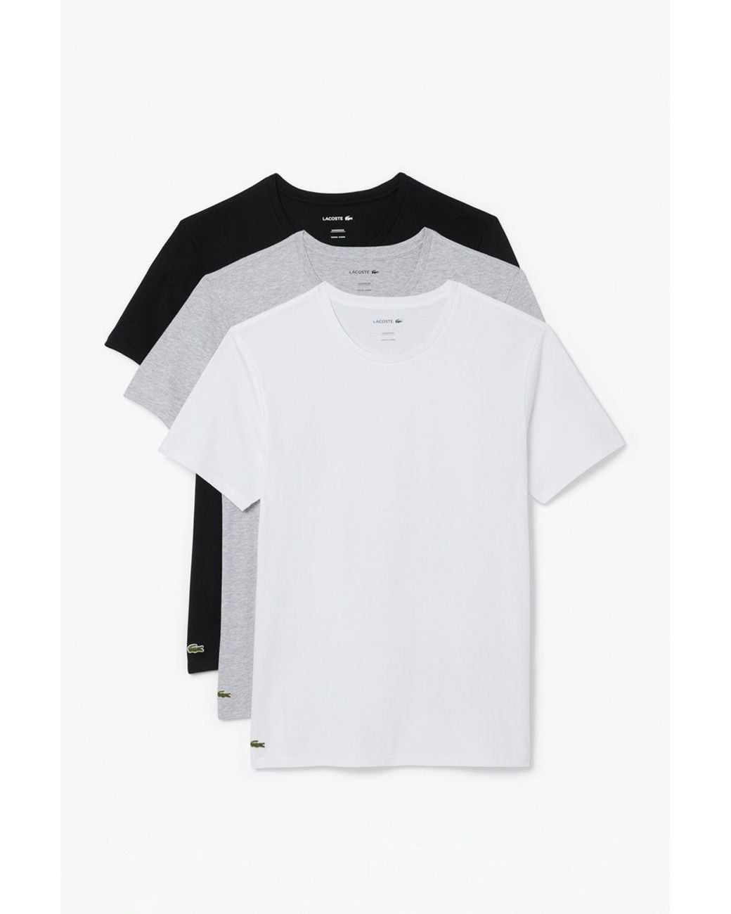 Lacoste Black T-Shirt Multi Pack for men