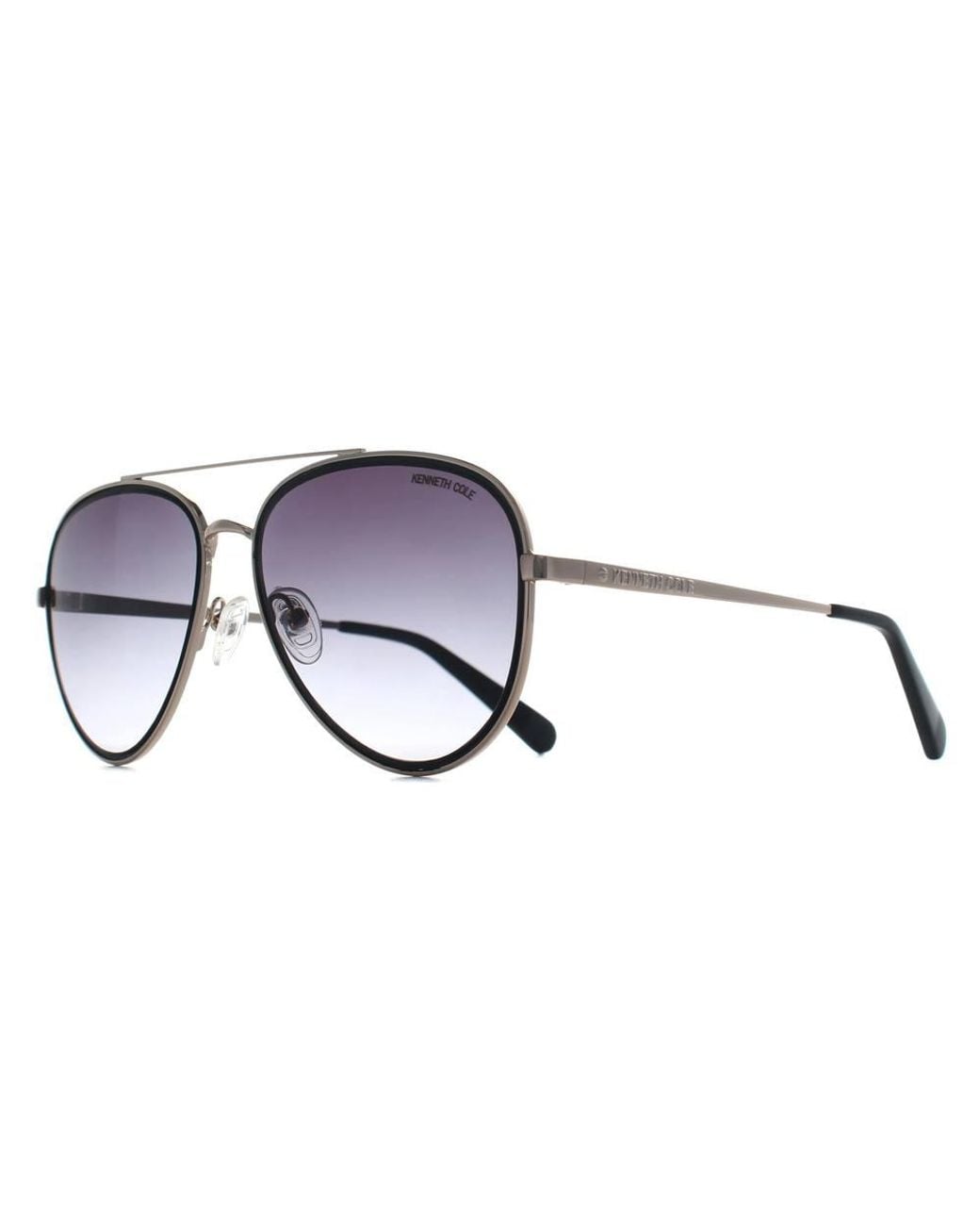 Kenneth Cole Black Aviator Smoke Gradient Kc00023