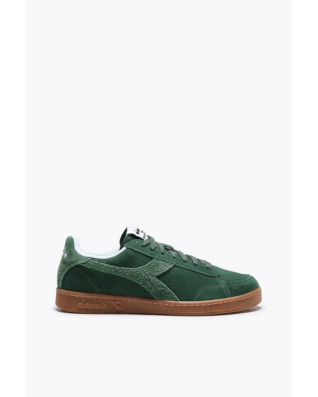 Diadora Green Game Low Suede Trainer Dark Ivy