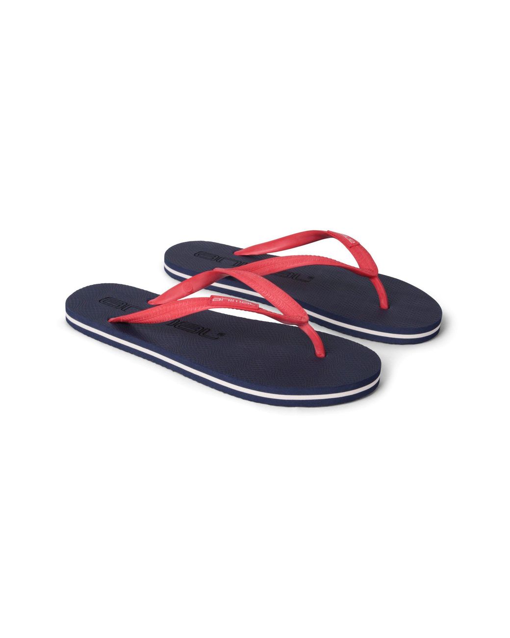 Animal Gray 'Oceana' Soft Lightweight Striped Beach Pool Slip On Flip Flops
