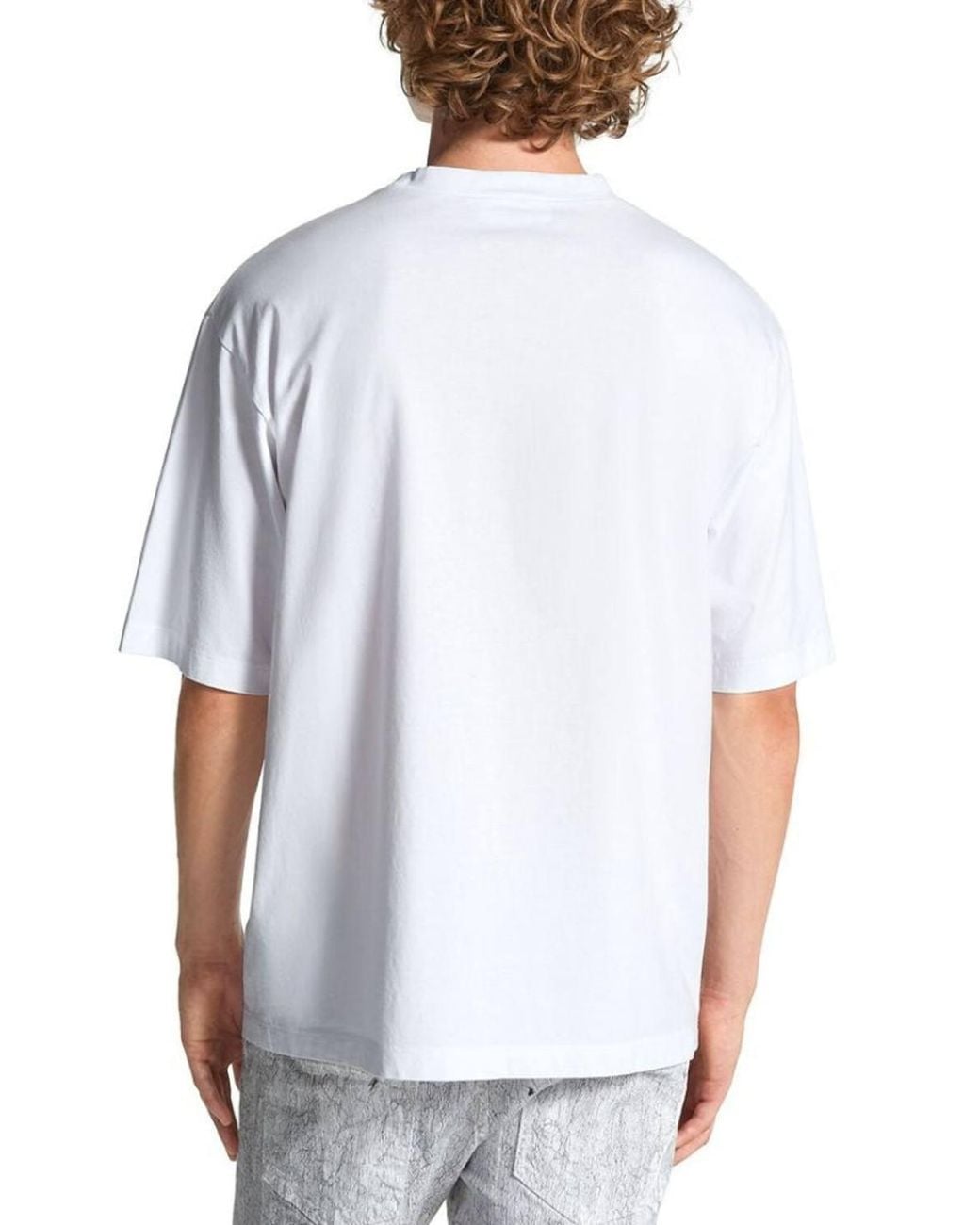 DSquared² White El Design Short Sleeve Round T-Shirt for men
