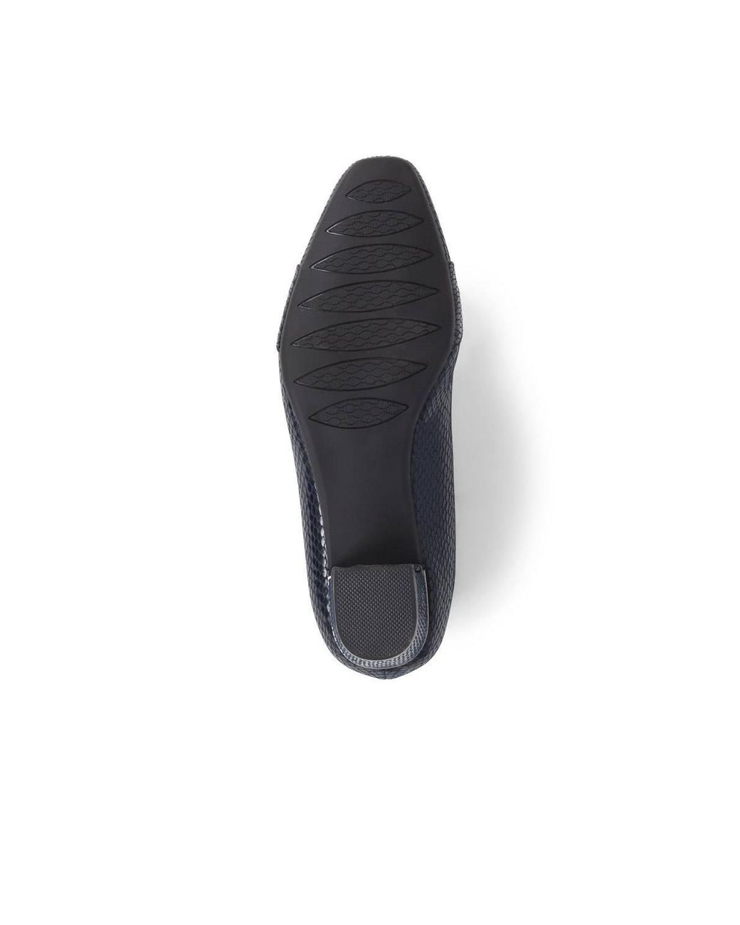Pavers Blue Heeled Court Shoe