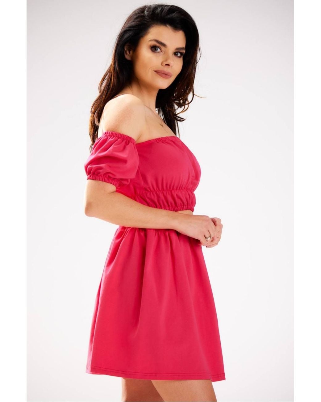 Love Lace Red Spanish Neckline Elastic Blouse