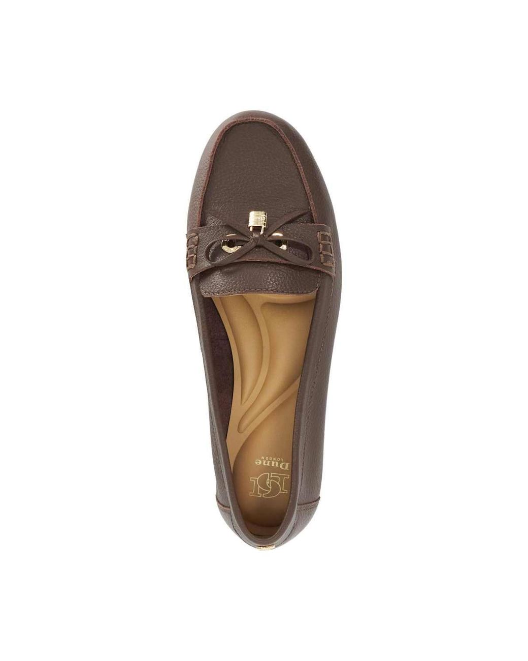 Dune Brown 'Girella' Leather Loafers