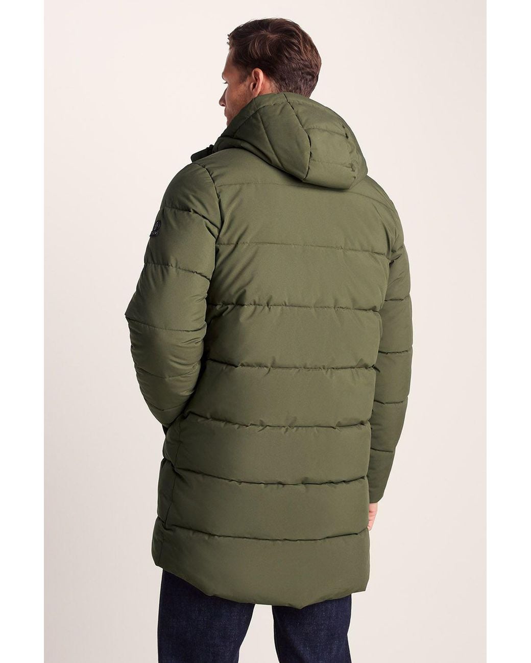 TOG24 Green 'Preece' Long Shower Resistant Insulated Jacket for men