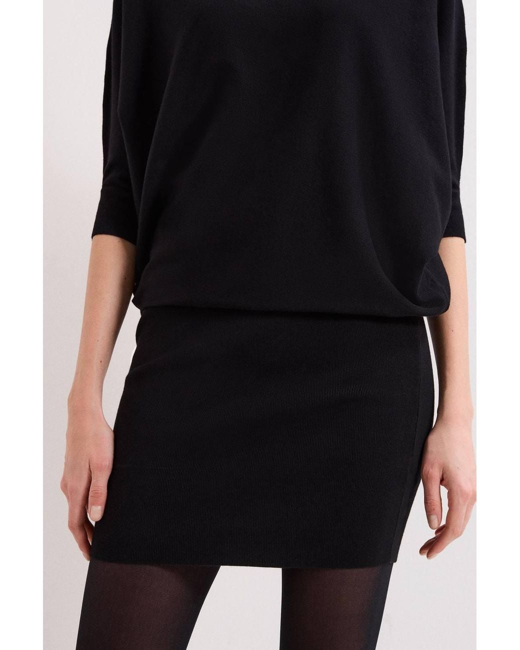 Phase Eight Black Becca Batwing Dress
