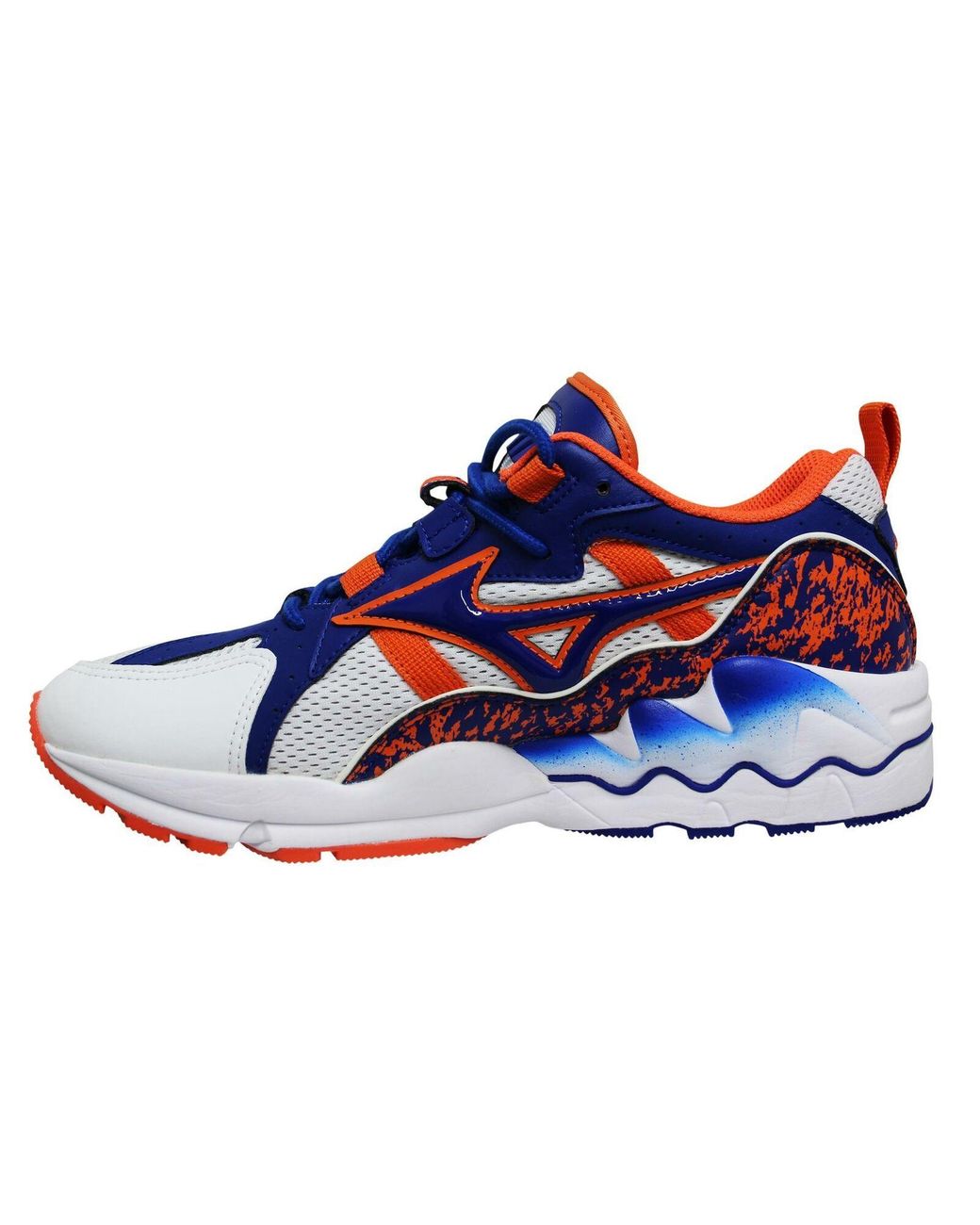 Mizuno Blue Sport Style Wave Rider 1 Lace Up Running Trainers for men