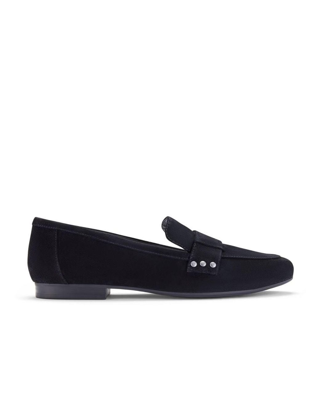 Clarks Blue Tamna Strap Suede Loafers, Slip Ons