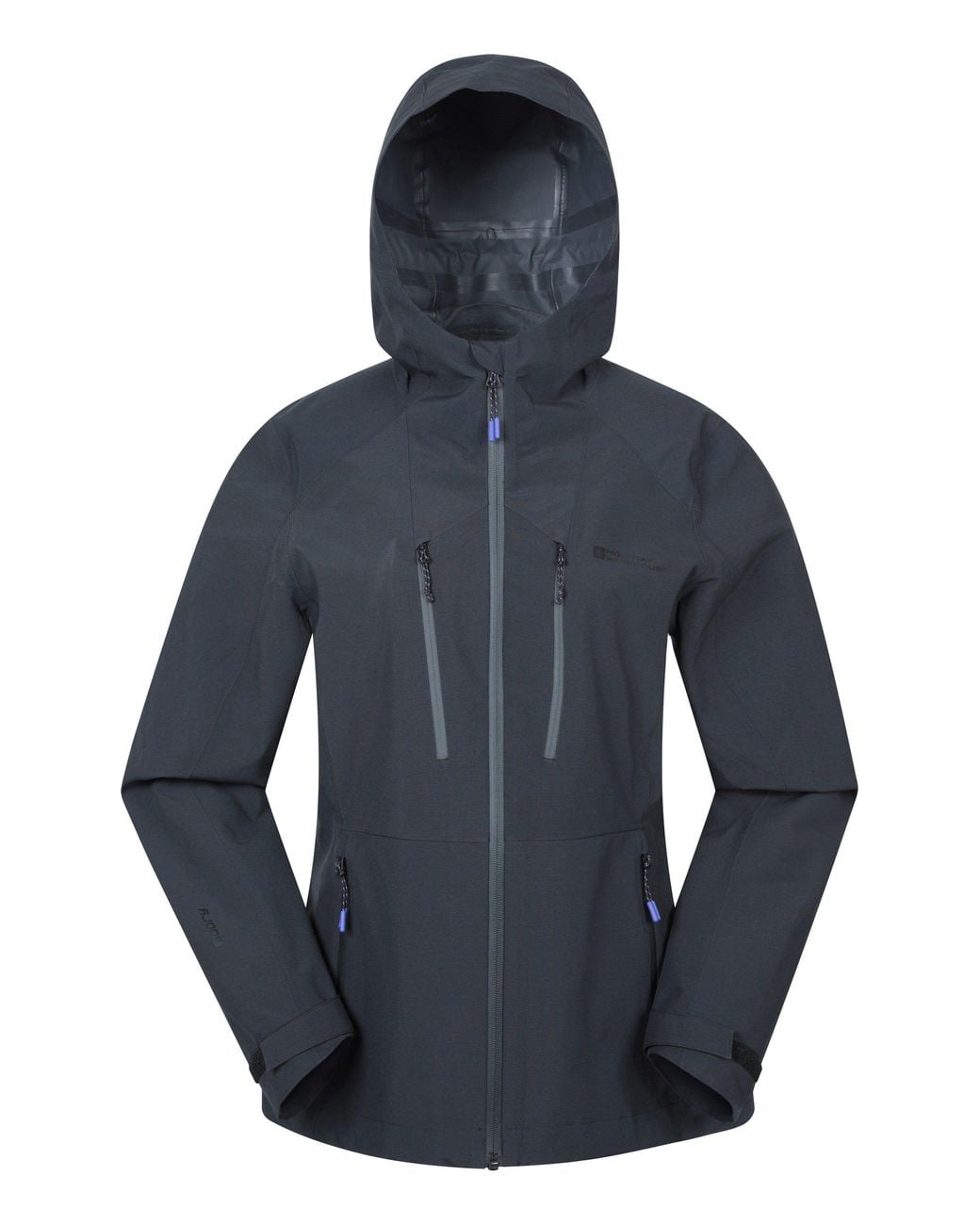 Mountain Warehouse Blue 'Rainstorm' Lightweight Breathable Comfy 2.5 Layer Waterproof Jacket