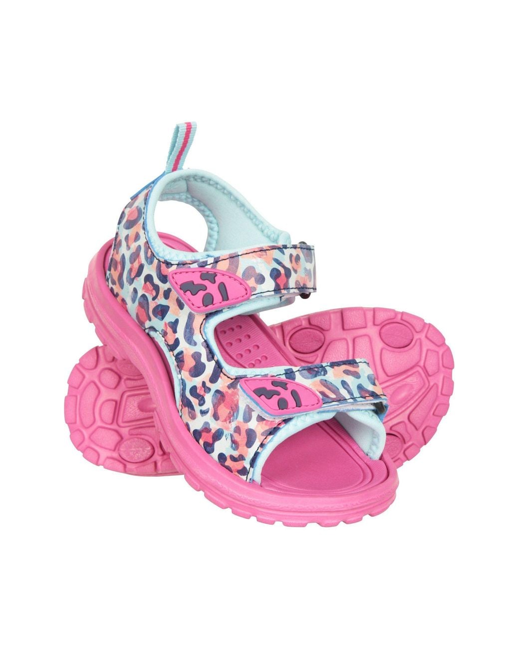 Mountain Warehouse Pink 'Sand' Soft Lined Cushioned Lightweight Open Toe Touch Strap Sandals