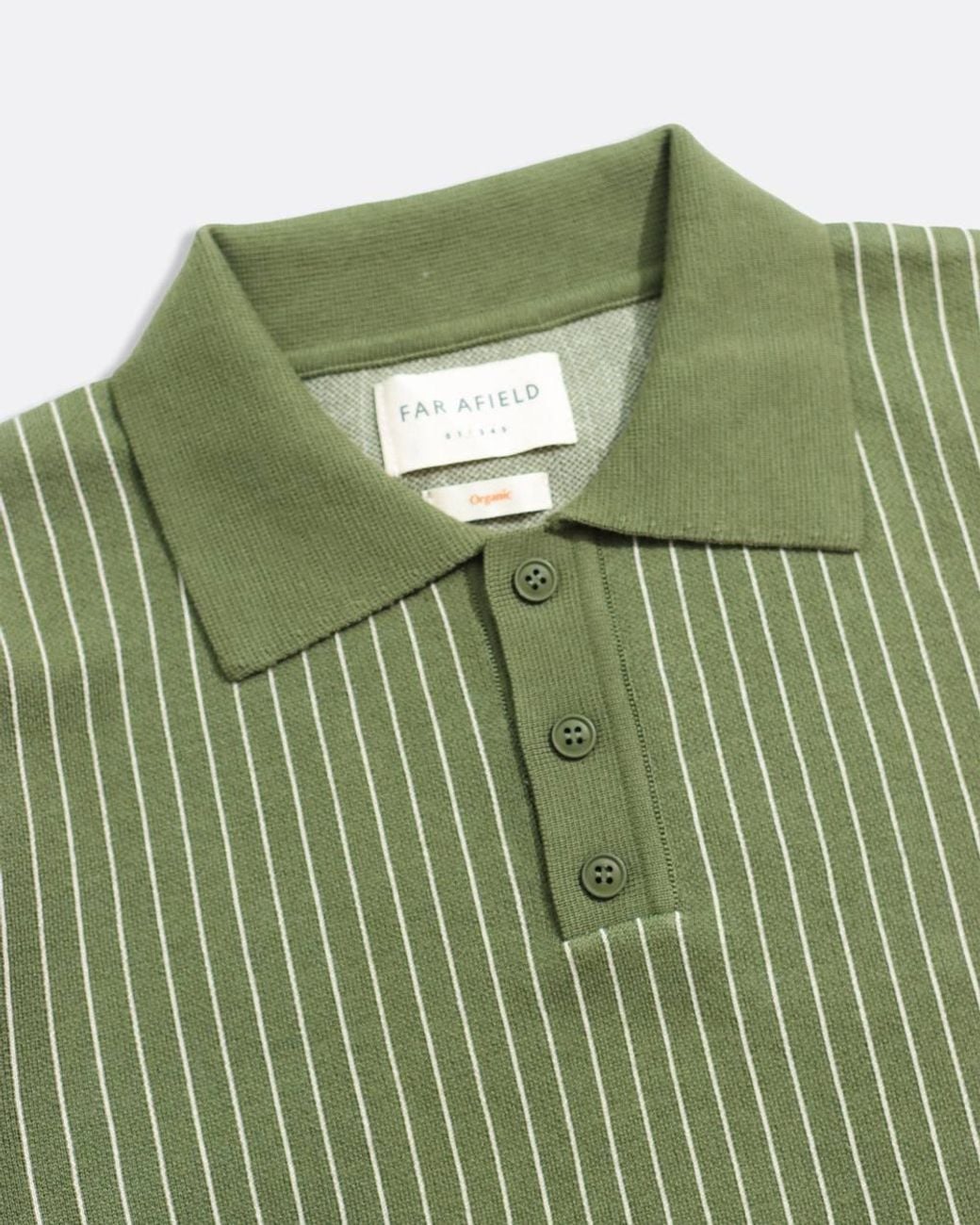Far Afield Green Benny Knit Polo for men