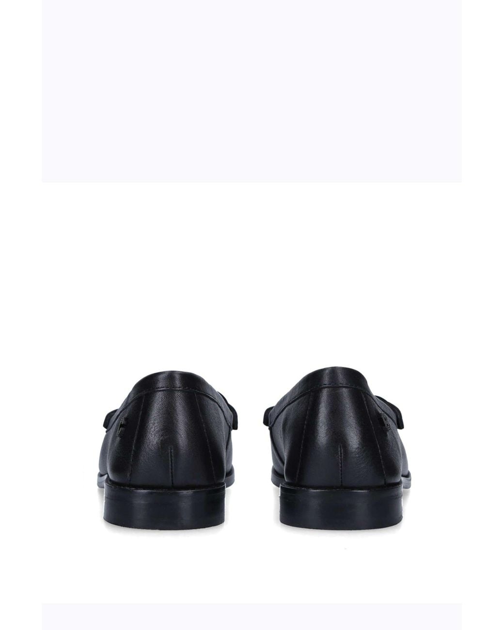 Carvela Kurt Geiger Black 'Crackle' Leather Flats