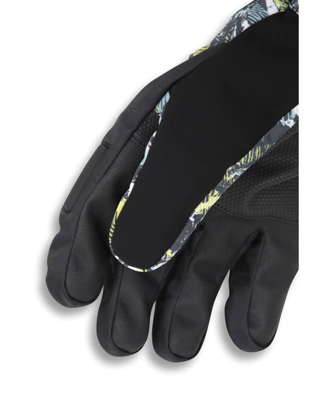 Mountain Warehouse Green Lightweight Stretchy Padded Wrist Strap Textured Winter Ski Gloves for men