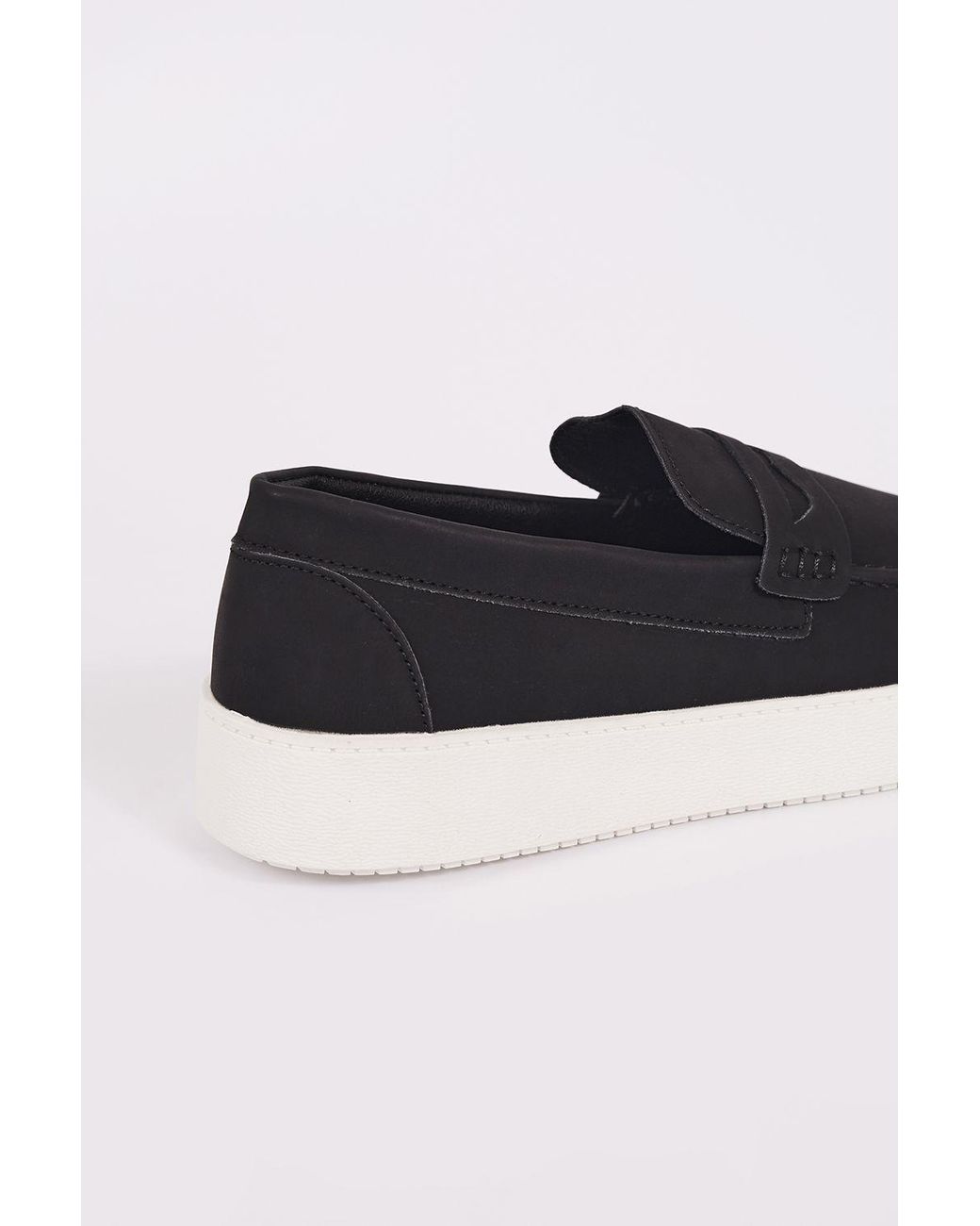 Brave Soul Black Faux Suede Loafers for men
