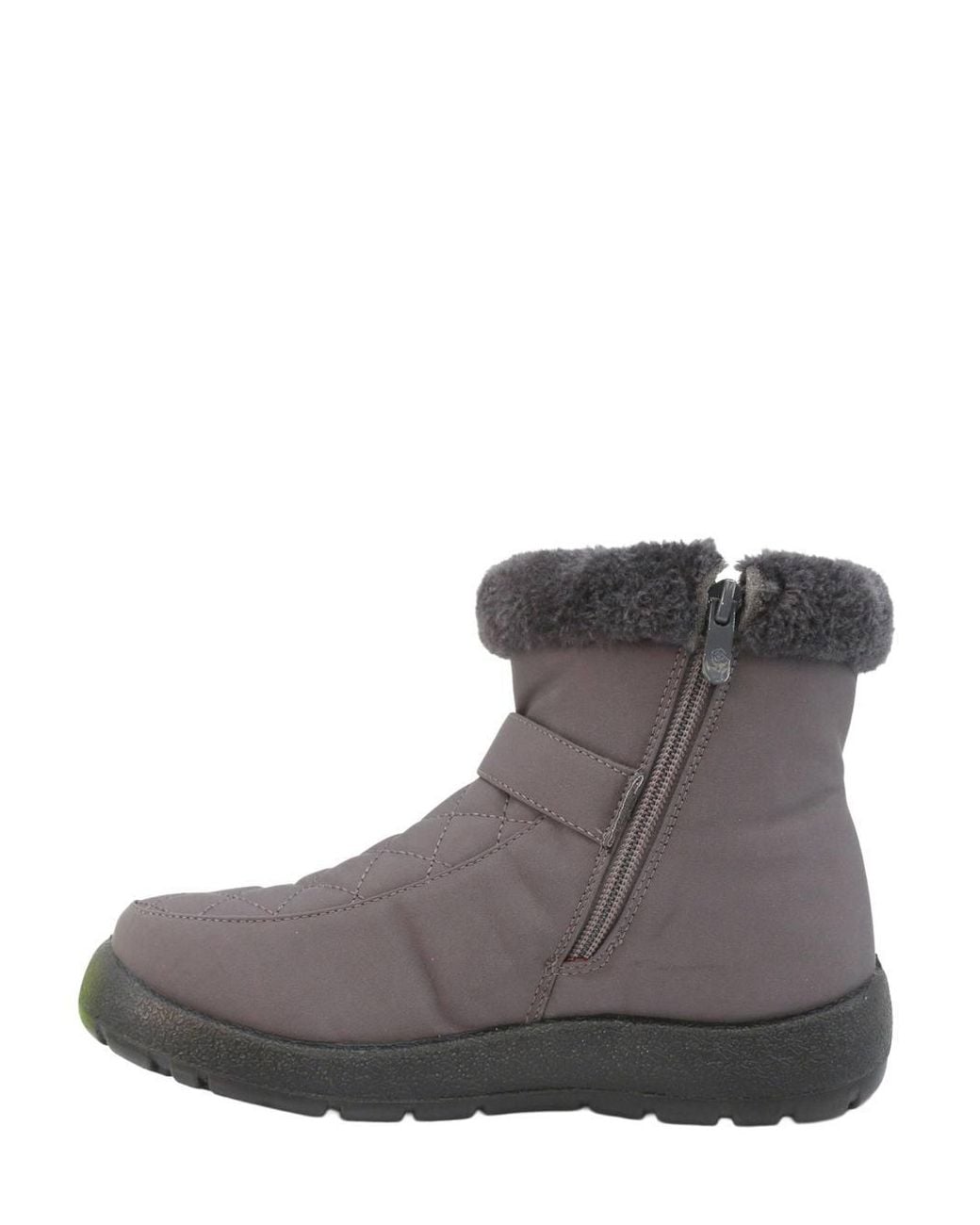 Chums Brown Wide Ee Fit Quilted Top Side Zip Showerproof Boot