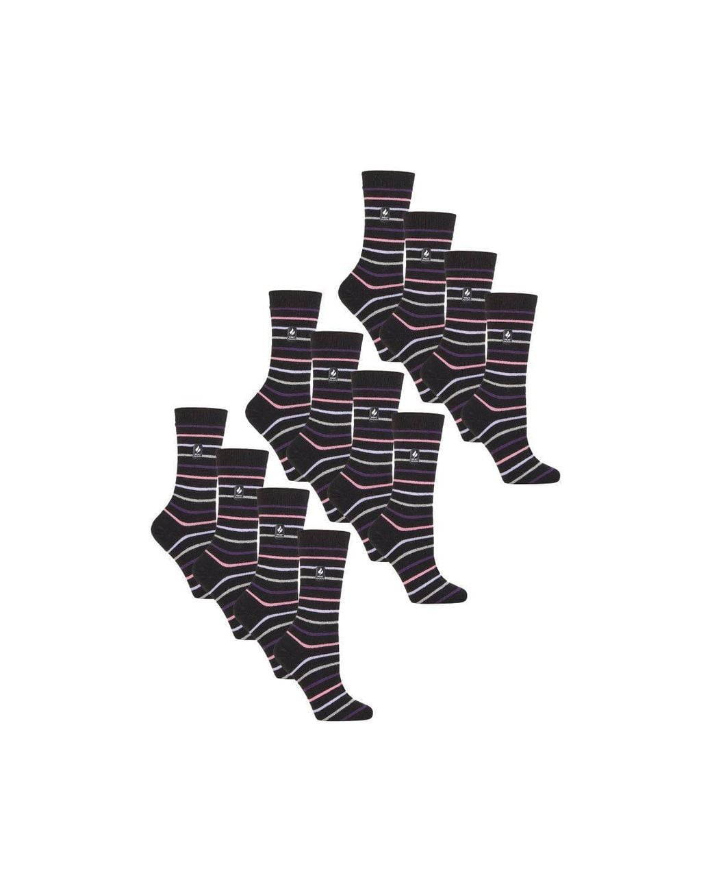 Heat Holders Blue 12 Pairs Ultra Lite Soft Thermal Socks