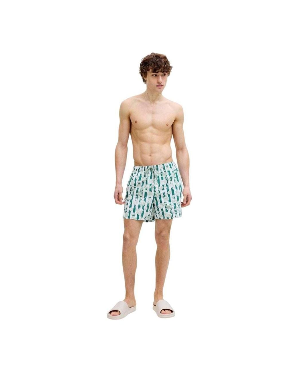 Jack & Jones Blue Seashell Swim Shorts for men