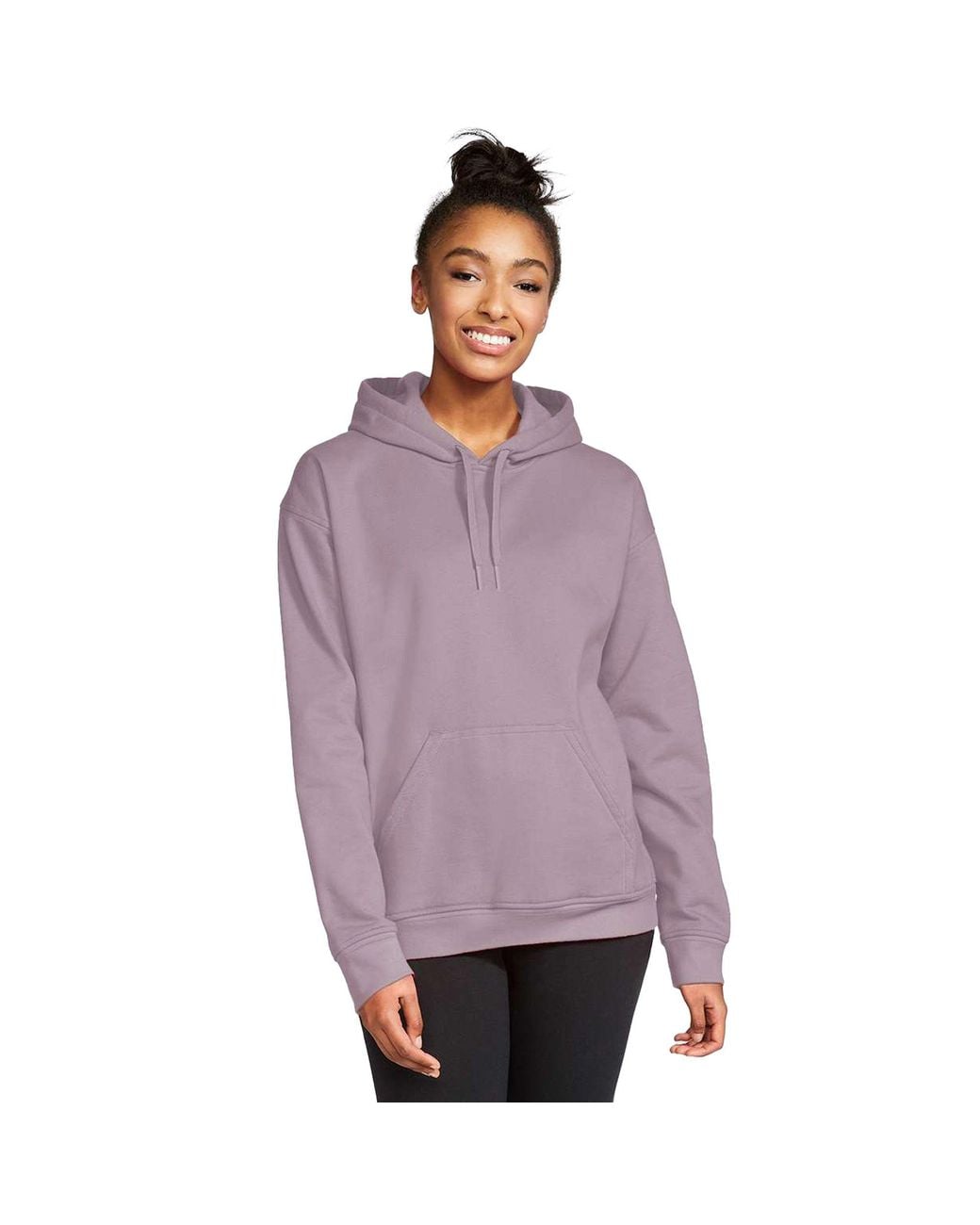 Gildan Purple Softstyle Fleece Midweight Hoodie for men