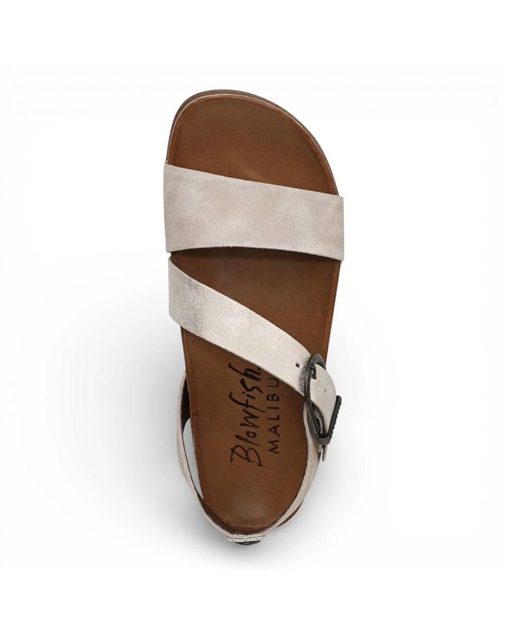 TruClothing Brown Cloud Footbed Strappy Flat Sandals