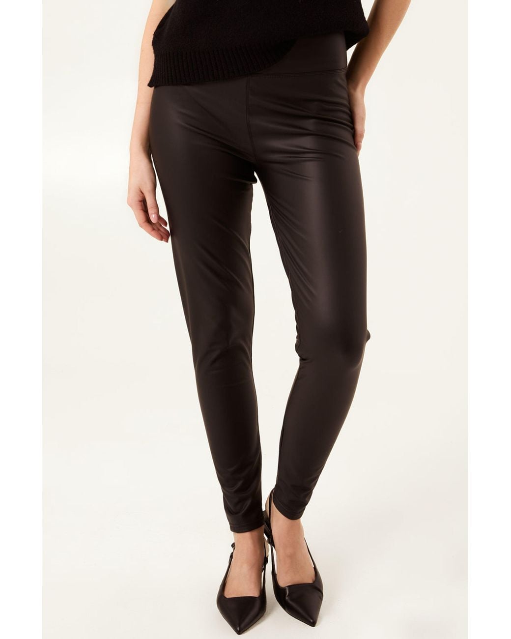 Blue Vanilla Black Elasticated Waist Leggings