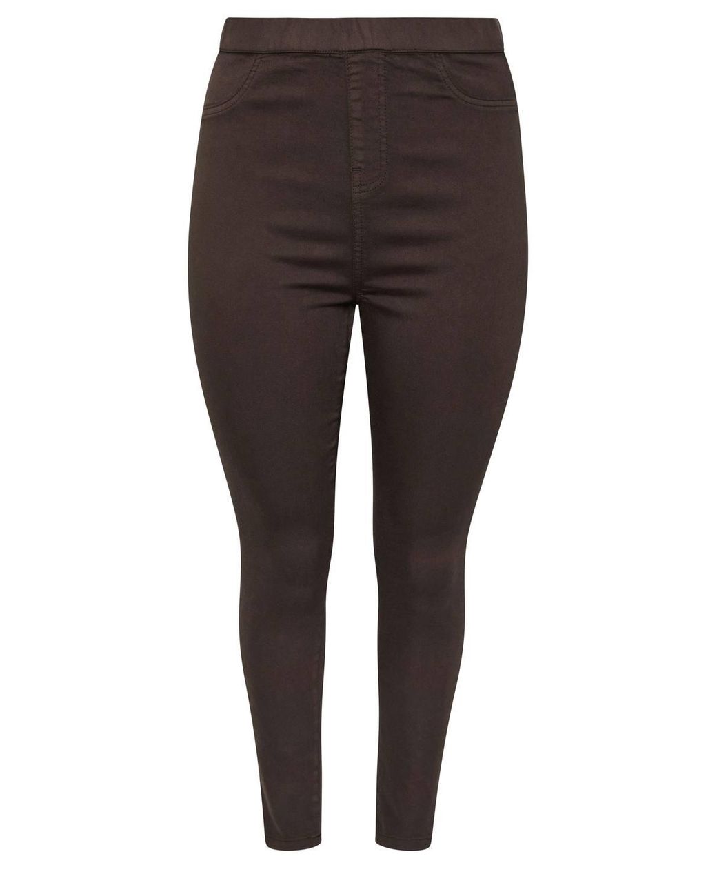 Yours Black Pull On Jenny Jeggings