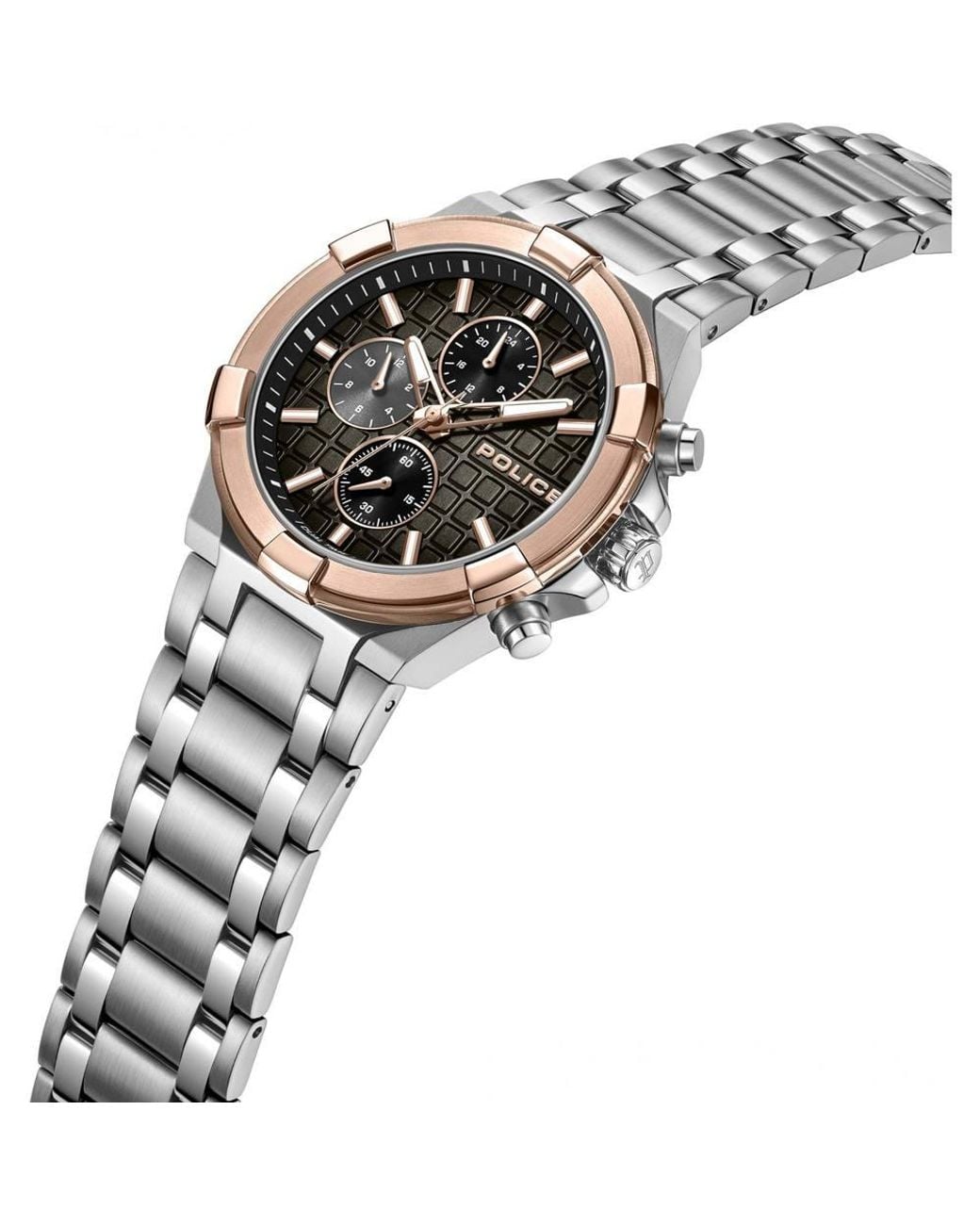 Police Metallic Pewgk0082007 Guardian 53Mm Quartz Watch for men