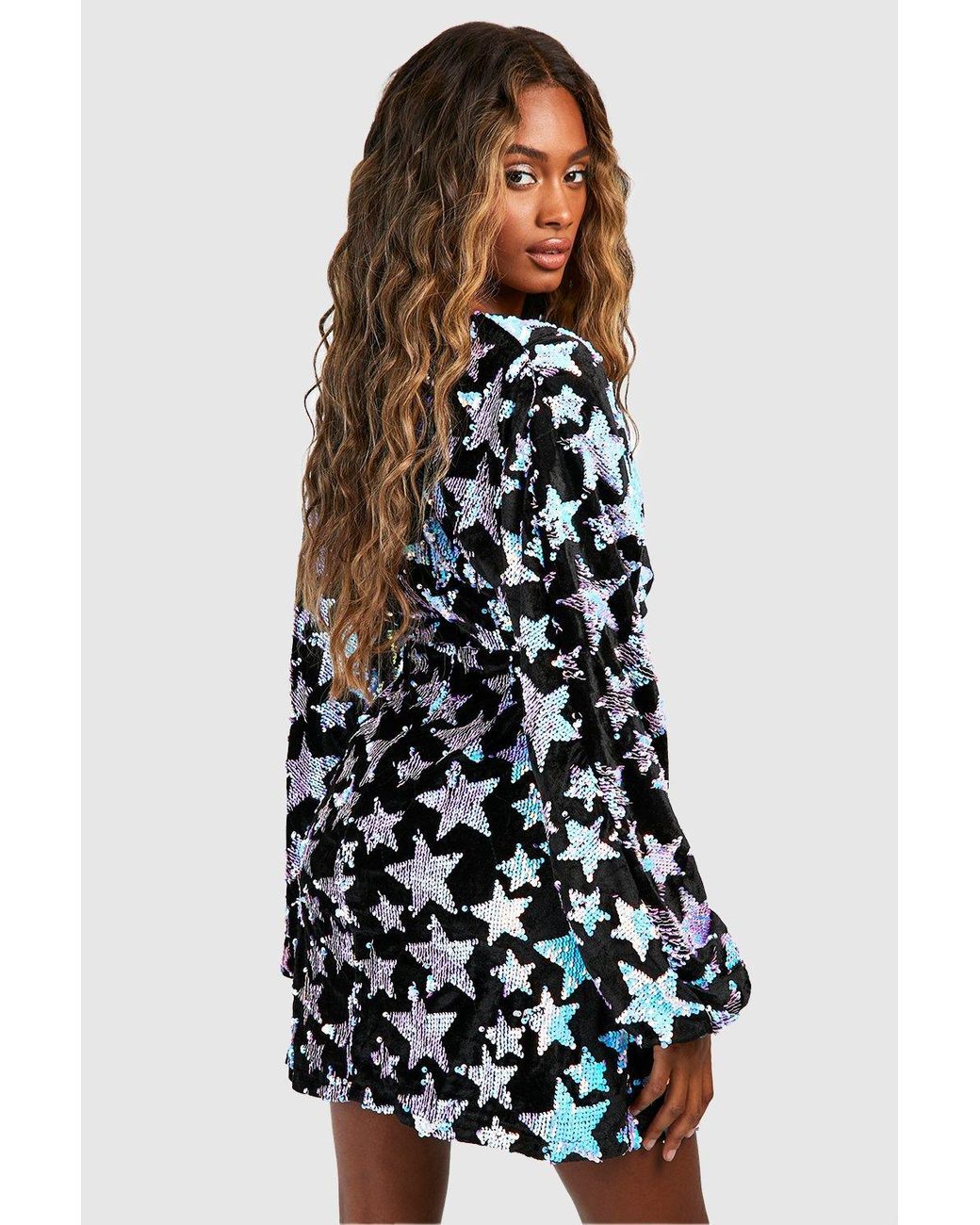 Boohoo star print dress top