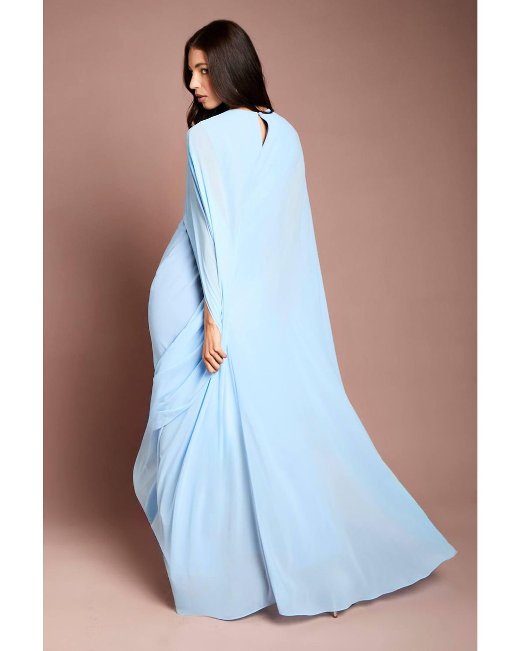 Coast Blue Cape Sleeve Maxi Dress