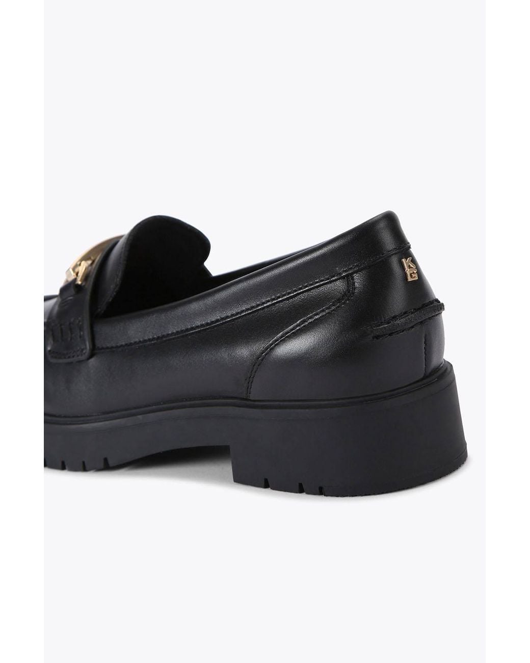 KG by Kurt Geiger Black 'Molly' Leather Flats