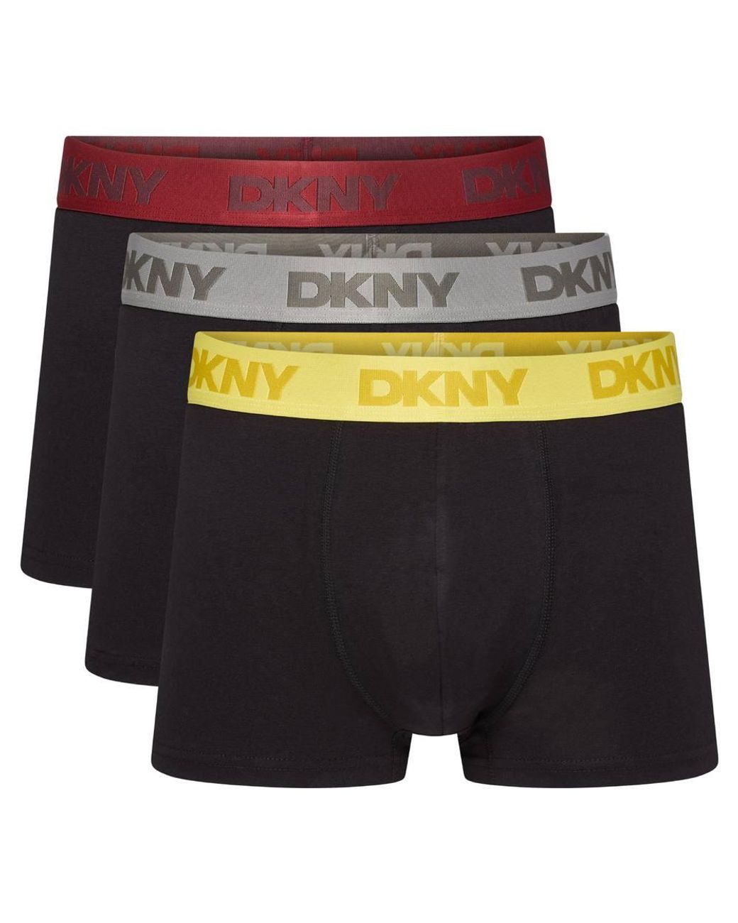 DKNY Black 3 Pack Dothan Trunks for men