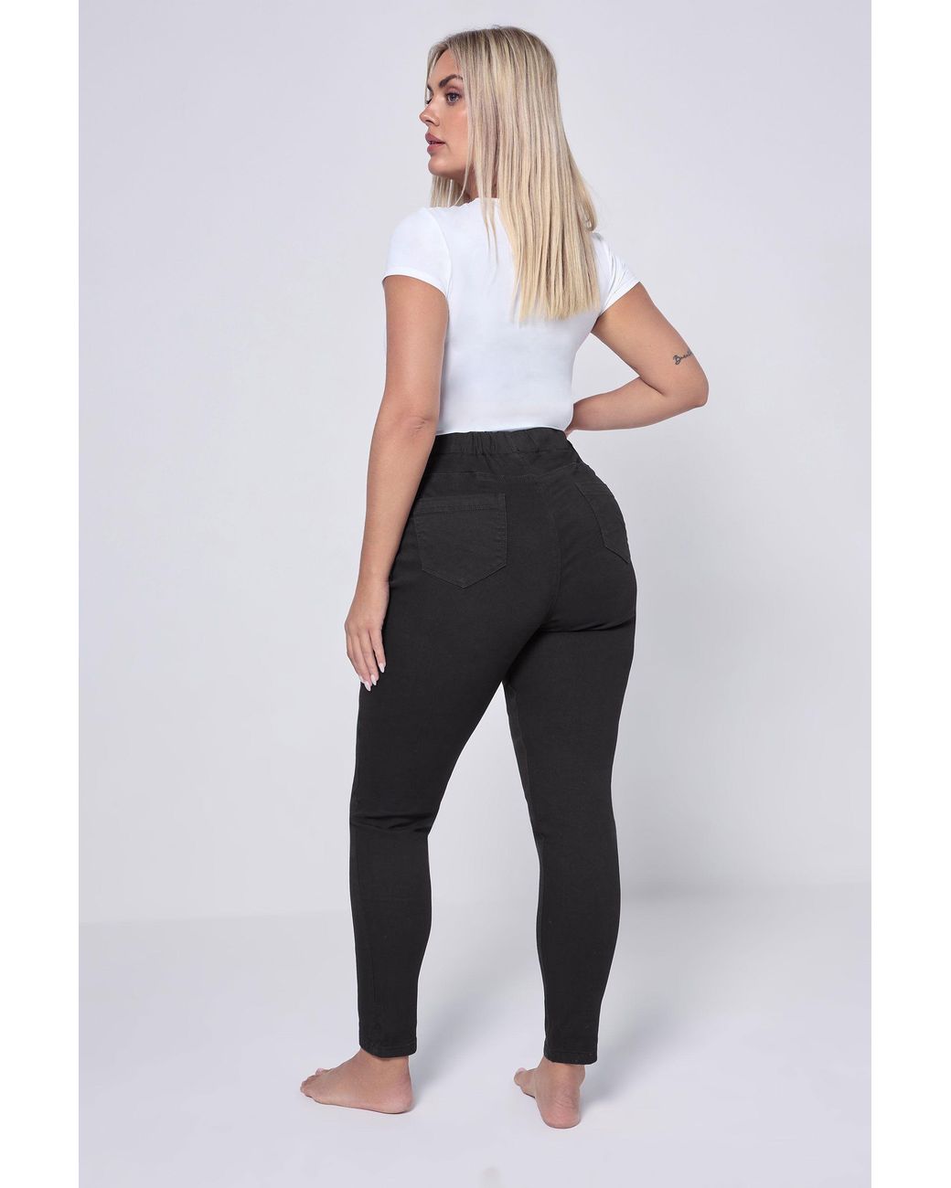 Yours White Pull On Jenny Jeggings