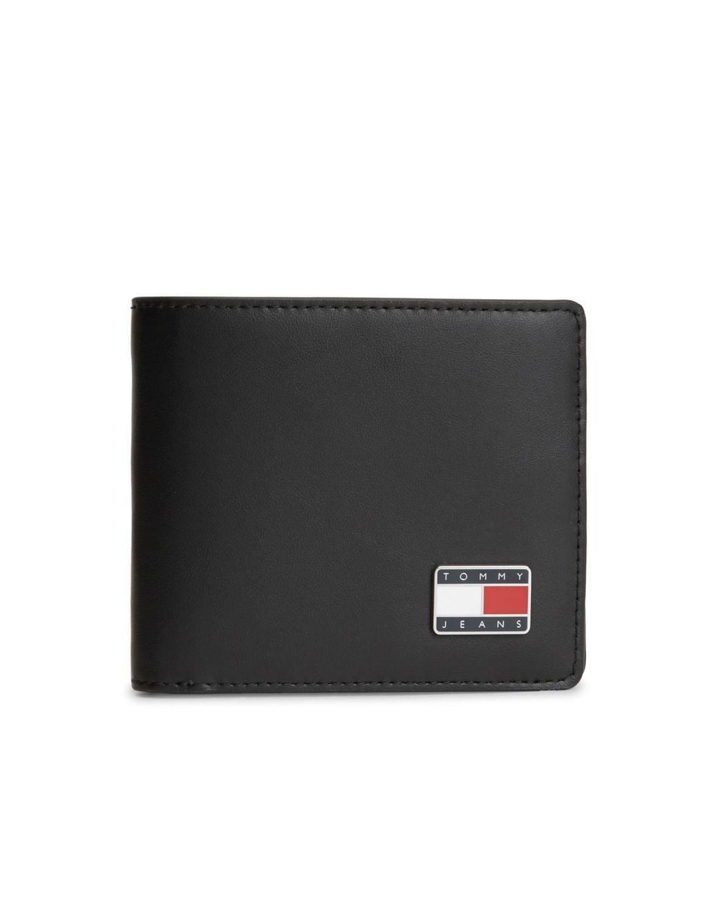 Tommy Hilfiger Black Heritage Leather Cardholder Wallet for men