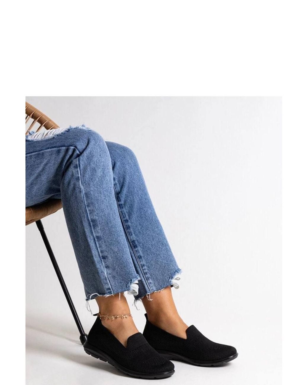 Love Lace Blue Breathable Slip On Fabric Sneakers With Foam Sole Low