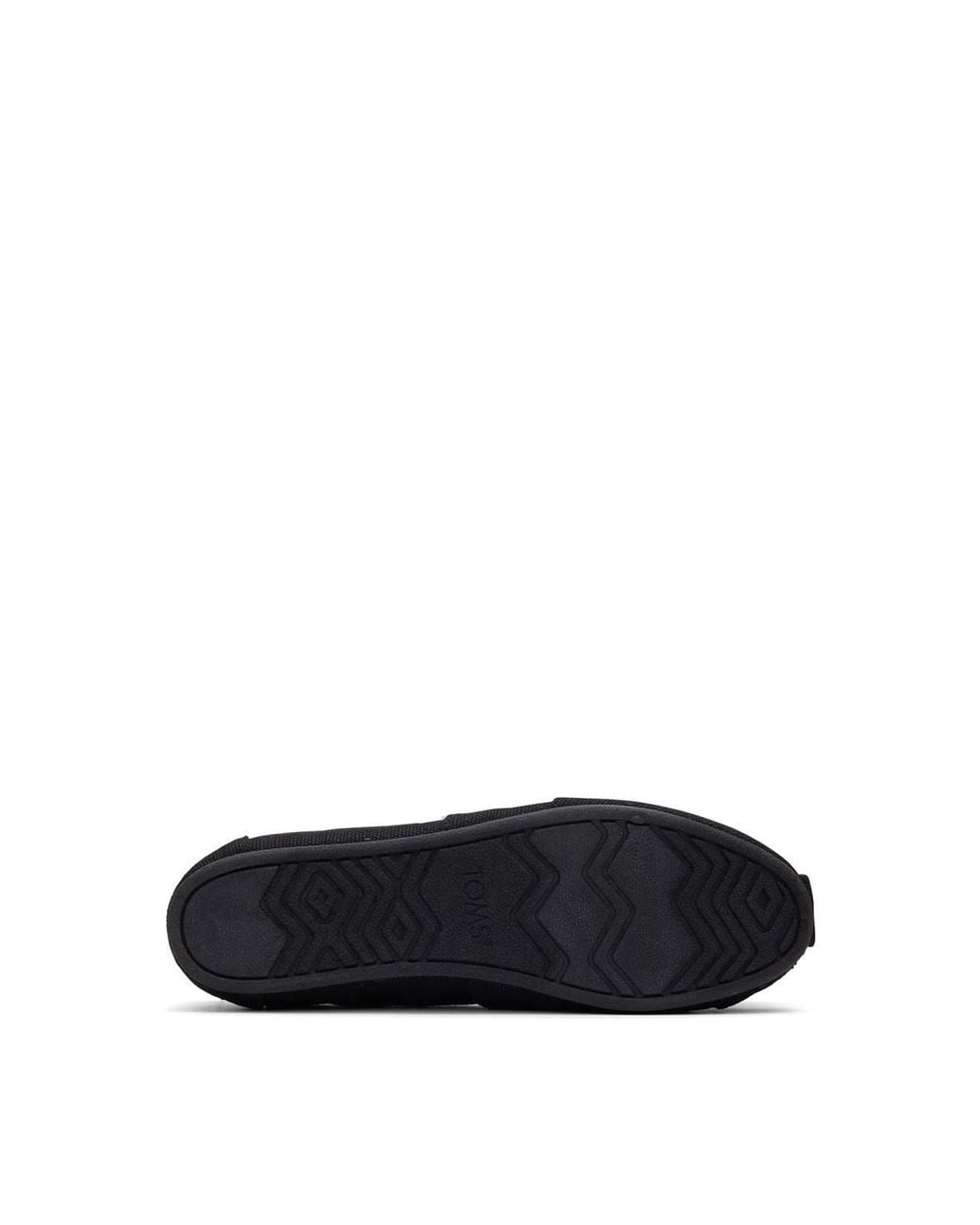 TOMS Black Alpargata Slip On Shoe