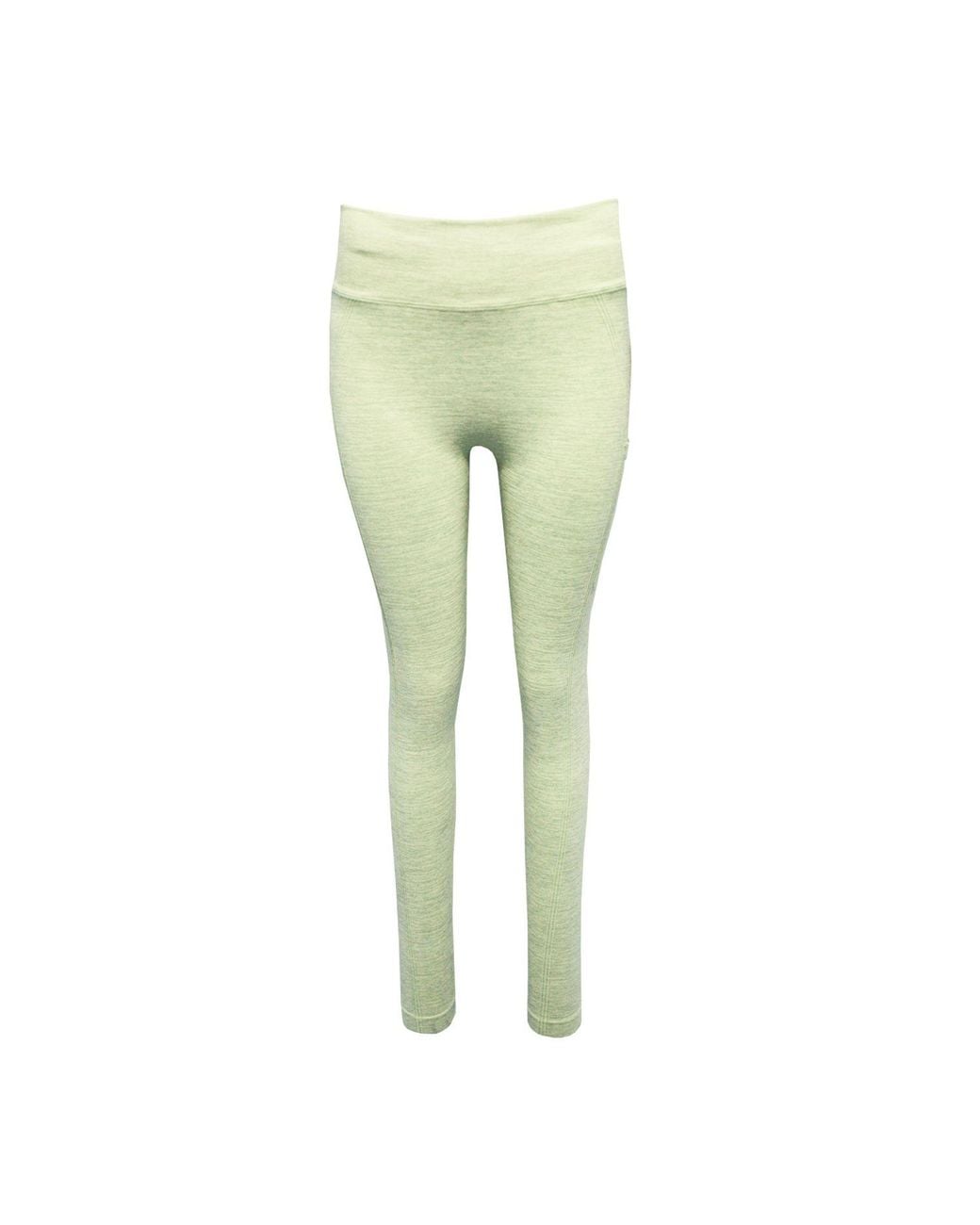 Tridri Green Melange Sculpted Seamless 3D Leggings