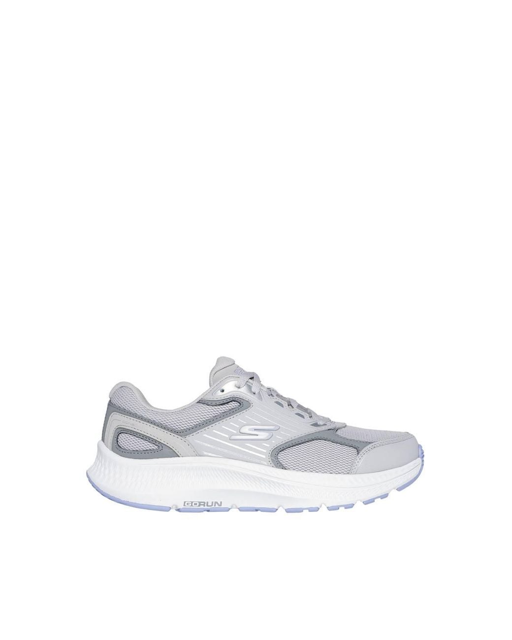 Skechers White Go Run Consistent 2.0 Advantage Leather Overlay Lace Up Leather