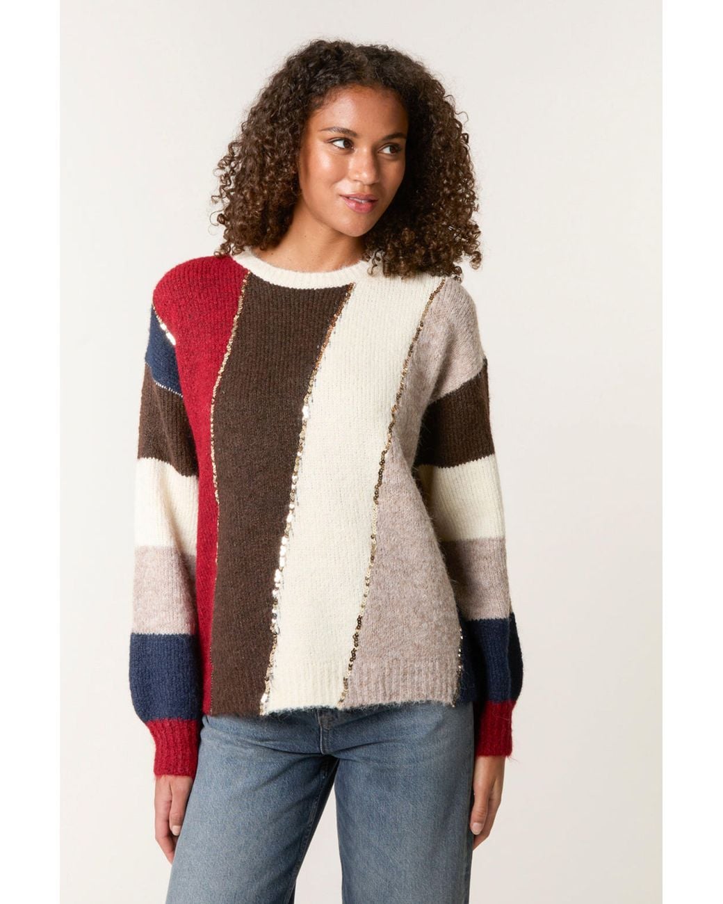 Blue Vanilla Blue Long Sleeve Round Neck Jumper