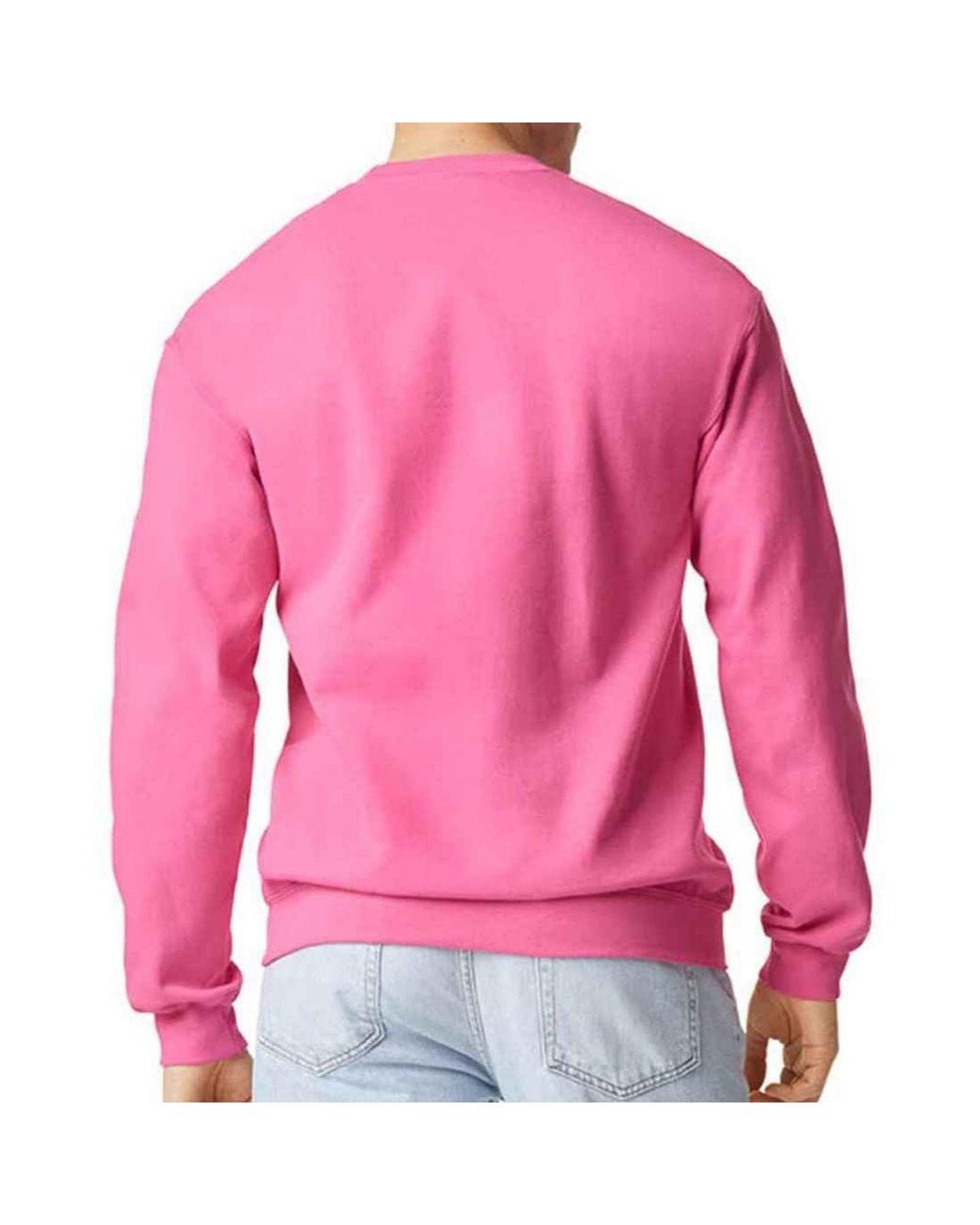 Gildan Pink Softstyle Fleece Midweight Sweatshirt for men