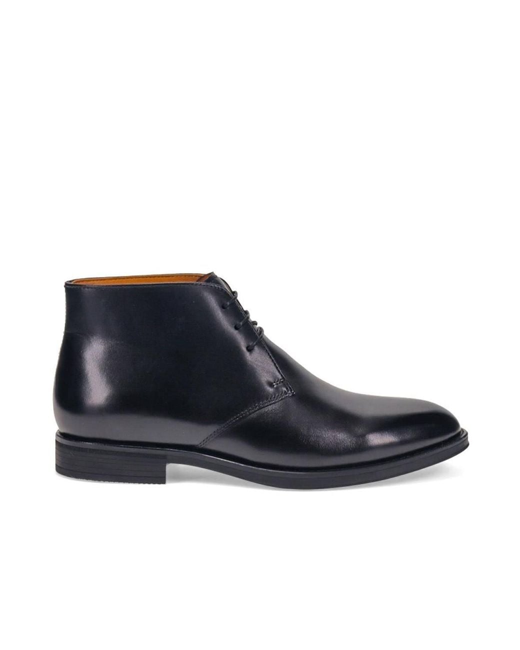 Jones Bootmaker Black Gordon Lace-Up Leather Boots for men